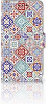 Smartphone Hoesje Huawei P20 Wallet Book Case Tiles Color