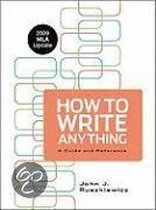 How To Write Anything