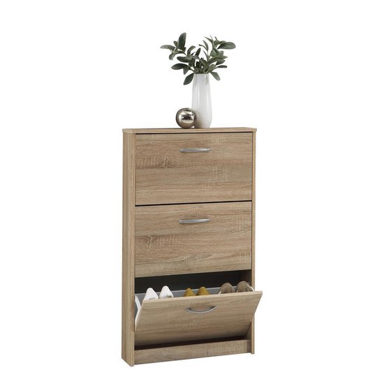 SIT Möbel Schoenenkast met 4 kantelbare planken | antiek hout