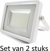 LED Bouwlamp 50W - Natuurlijk Wit | Slimline (Set van 2 stuks)