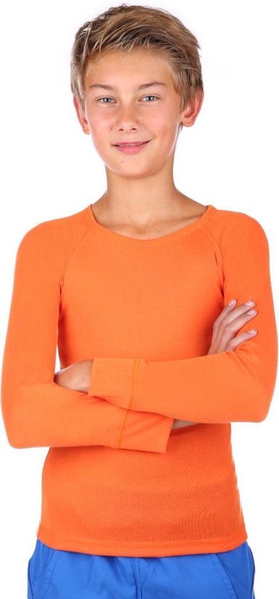 Cumulatief Ontwarren Kan niet Thermoshirt kind oranje unisex | bol.com