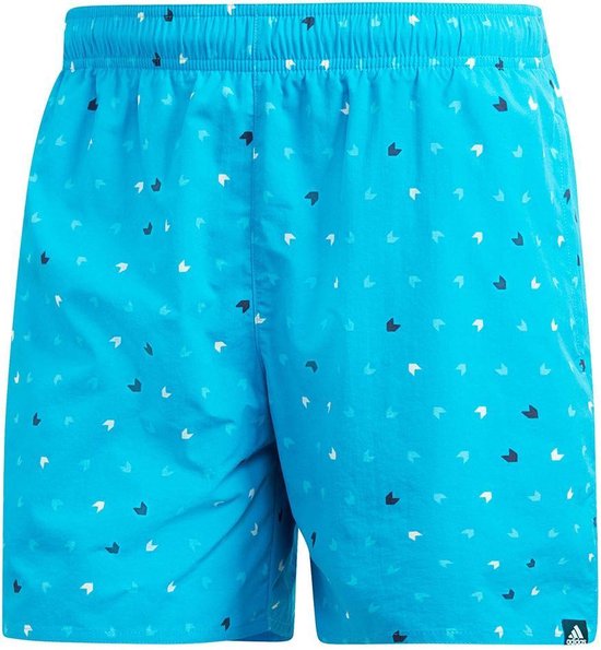 adidas Aop Sh Sl Heren Zwembroek Shock Cyan Raw Desert Maat S
