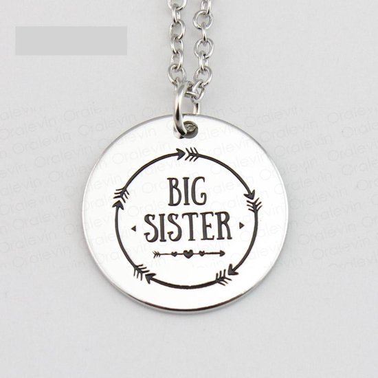 Ketting zus | bIg sister | zilverkleurig | bol.com