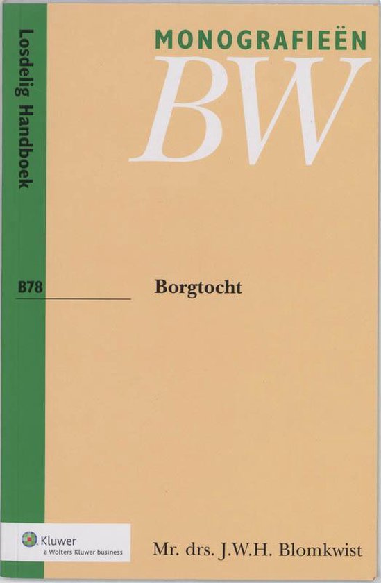 Cover van het boek 'Borgtocht / druk 3' van J.W.H. Blomkwist