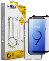 SoSkild Samsung Galaxy S9 Defend Heavy Impact Case Transparent and Tempered Glass Transparent