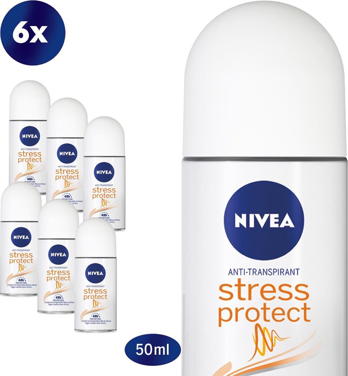 NIVEA Stress Protect - 6 x 50 ml - Voordeelverpakking - Deodorant Roller - NIVEA