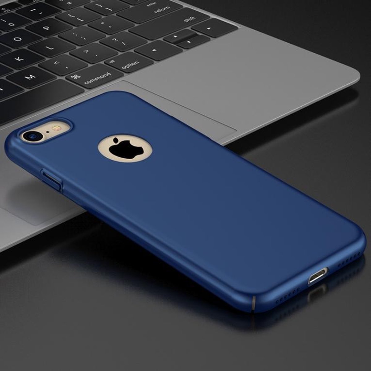 Blauwe Hardcase Hoesje voor iPhone 7 Plus