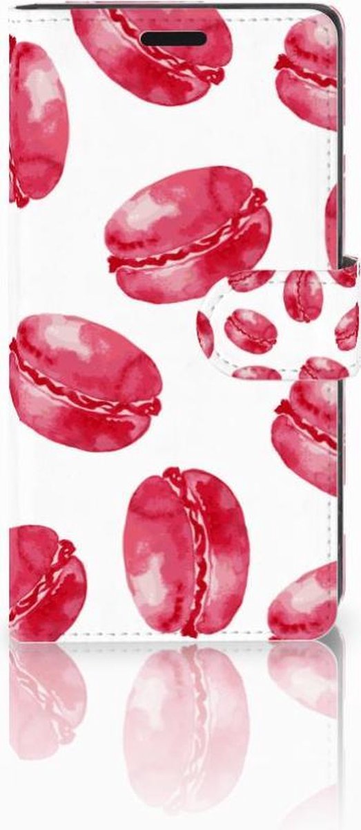 Sony Xperia XZ | Sony Xperia XZs Book Cover Pink Macarons op Prijzenvolger.com