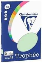 Clairefontaine Trophée - groen - kopieerpapier- A4 80 gram - 100 vellen