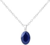 ARLIZI 1694 Ketting Swarovski Kristal Blauw - 925 Sterling Zilver - 45 cm