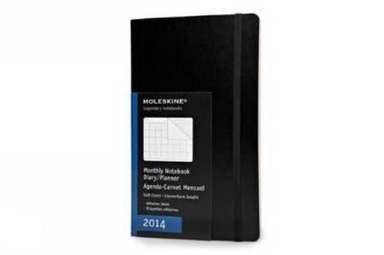 Cover van het boek 'Moleskine 2014 Planner 12 Month Monthly Black Soft Cover Large'