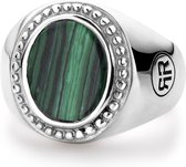 Rebel&Rose - Ring Women Oval Malachite