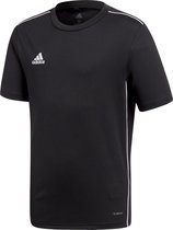 adidas Core18 Jersey Junior  Sportshirt - Maat 164  - Unisex - zwart