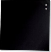 3x Naga magnetisch glasbord, zwart, 35x35cm