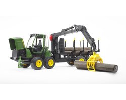 Bruder Tractor John Deere 1210E met Boomstamgrijper