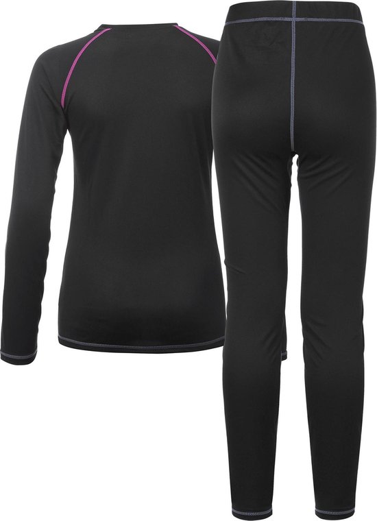 Tenson Mabel Thermoset Sportshirt - Maat 38 - Vrouwen - zwart/roze | bol.com