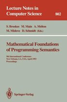 Mathematical Foundations of Programming Semantics