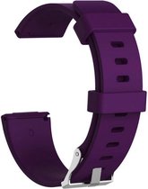 Siliconen armband bandtje polsband voor Fitbit Versa - Kleur - Paars, Maat - L (Large)