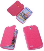 Bestcases Pink Huawei Ascend G610 TPU Book Case Cover Motief