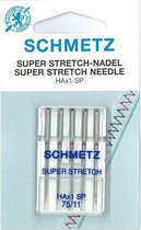Schmetz Superstretch special machine naalden, dikte 75, rekbare stoffen, 5 stuks