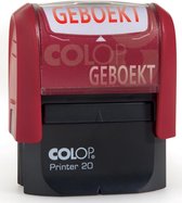6x Colop formulestempel Printer tekst: GEBOEKT