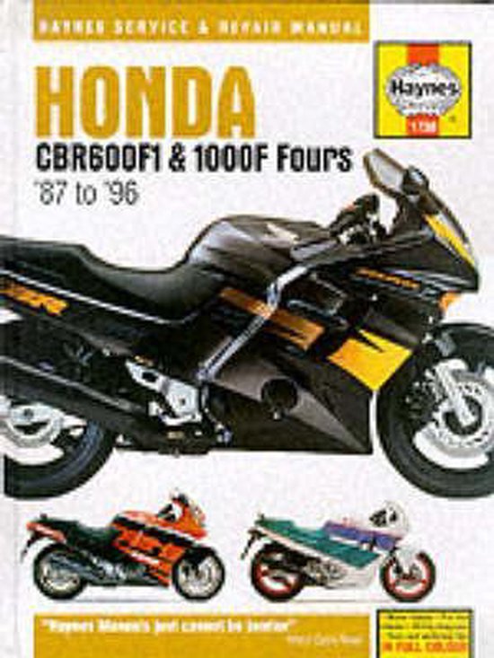 Honda Cbr600F1 And 1000F Fours Service And Repair Manual