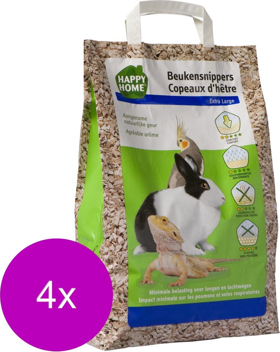 Happy Home Beukensnippers Extra Large 10mm - Bodembedekking - 4 x 10 l