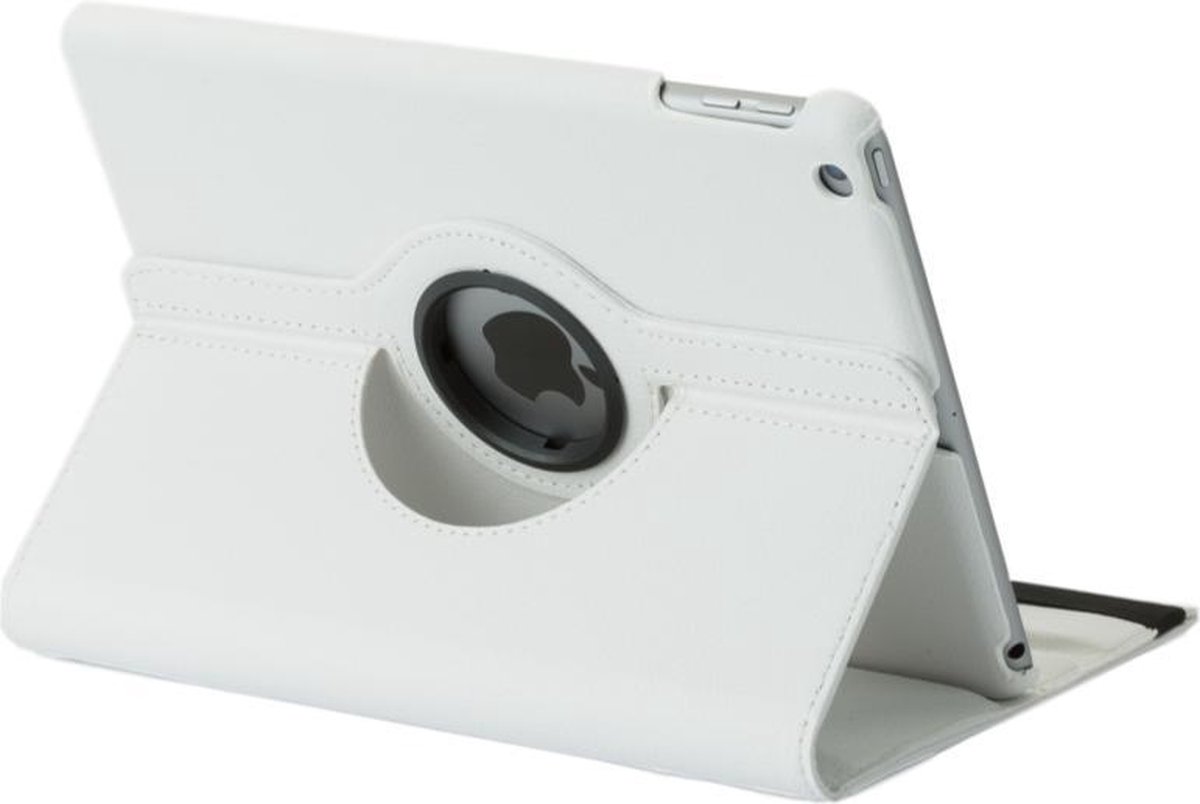 geschikt voor iPad Air 2 hoes wit met verstevigde rug en sterke magneet voor sleep en wakeup functie.