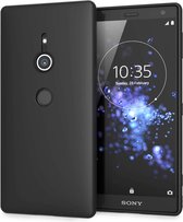 Sony Xperia XZ2 zwart siliconen hoesje – TPU silicone - matte zwart