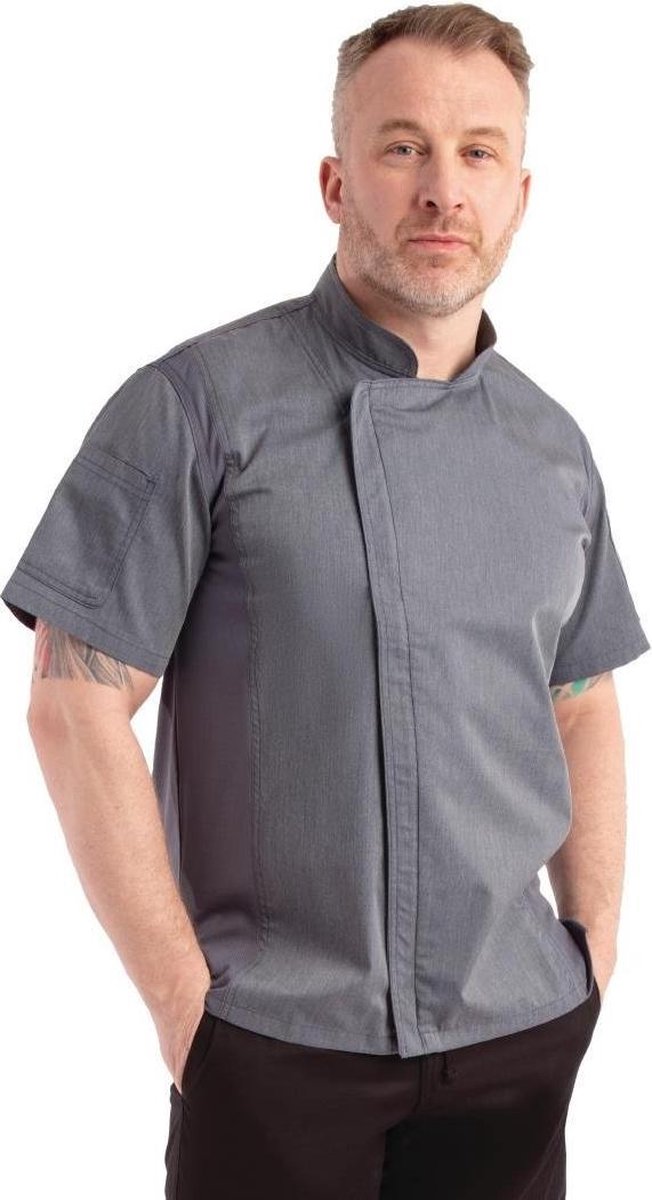 Chef Works Urban Springfield Koksbuis met Rits | Inktblauw - Maat S