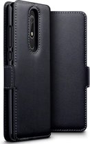 Nokia 5.1 hoesje - CaseBoutique - Zwart - Leer