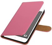 Bookstyle Wallet Case Hoesjes voor HTC Desire 825 Roze