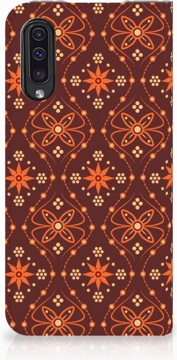 Samsung Galaxy A50 Hoesje met Magneet Batik Brown