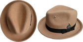 Hippie fedora boho hoed rood – Bohemian hipster hoed – Fedora hoed voor festival – Unisex rockstar hoed – bordeaux wijnrood