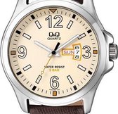 Q&Q Mooi heren horloge- A200J303Y datum- en dagaanduiding