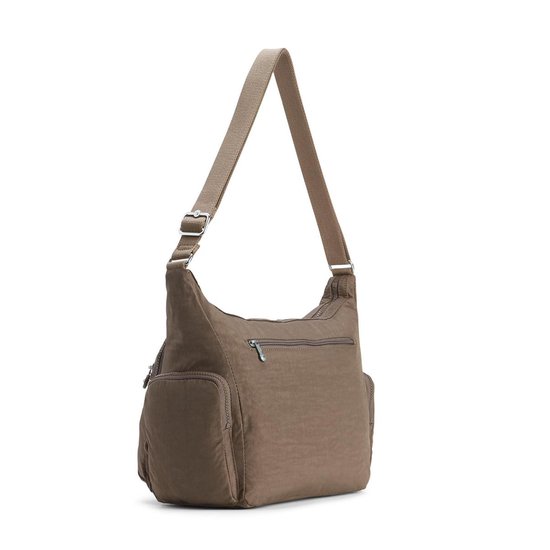 kipling Sac à épaule bandoulière Sac à épaule Eyes Wide Open Gabbie Large Shoulderbag True Beige Brun