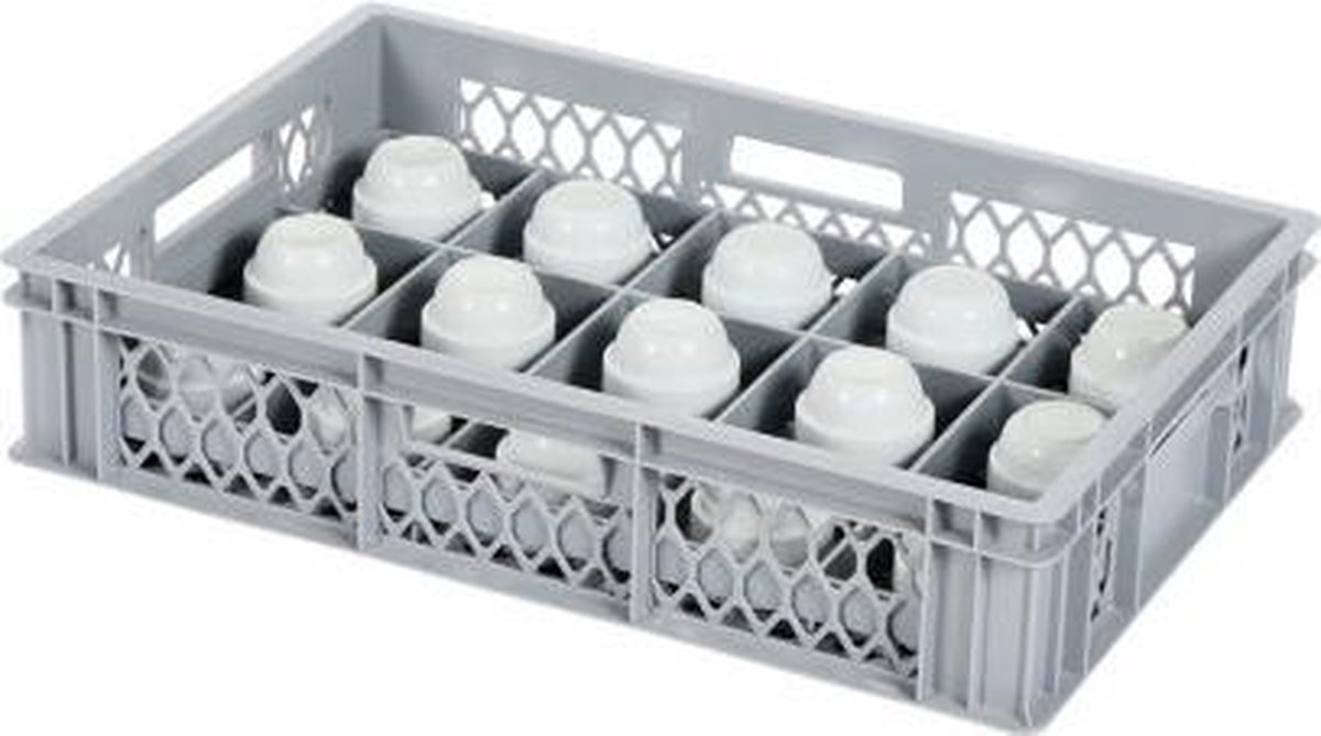 Glazenkrat - voor 15 glazen - max. glashoogte 103 mm - max. Ø 106