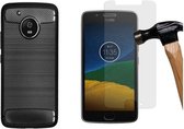 MP Case screenprotector PLUS Gratis Hybride back cover voor Motorola Moto G5