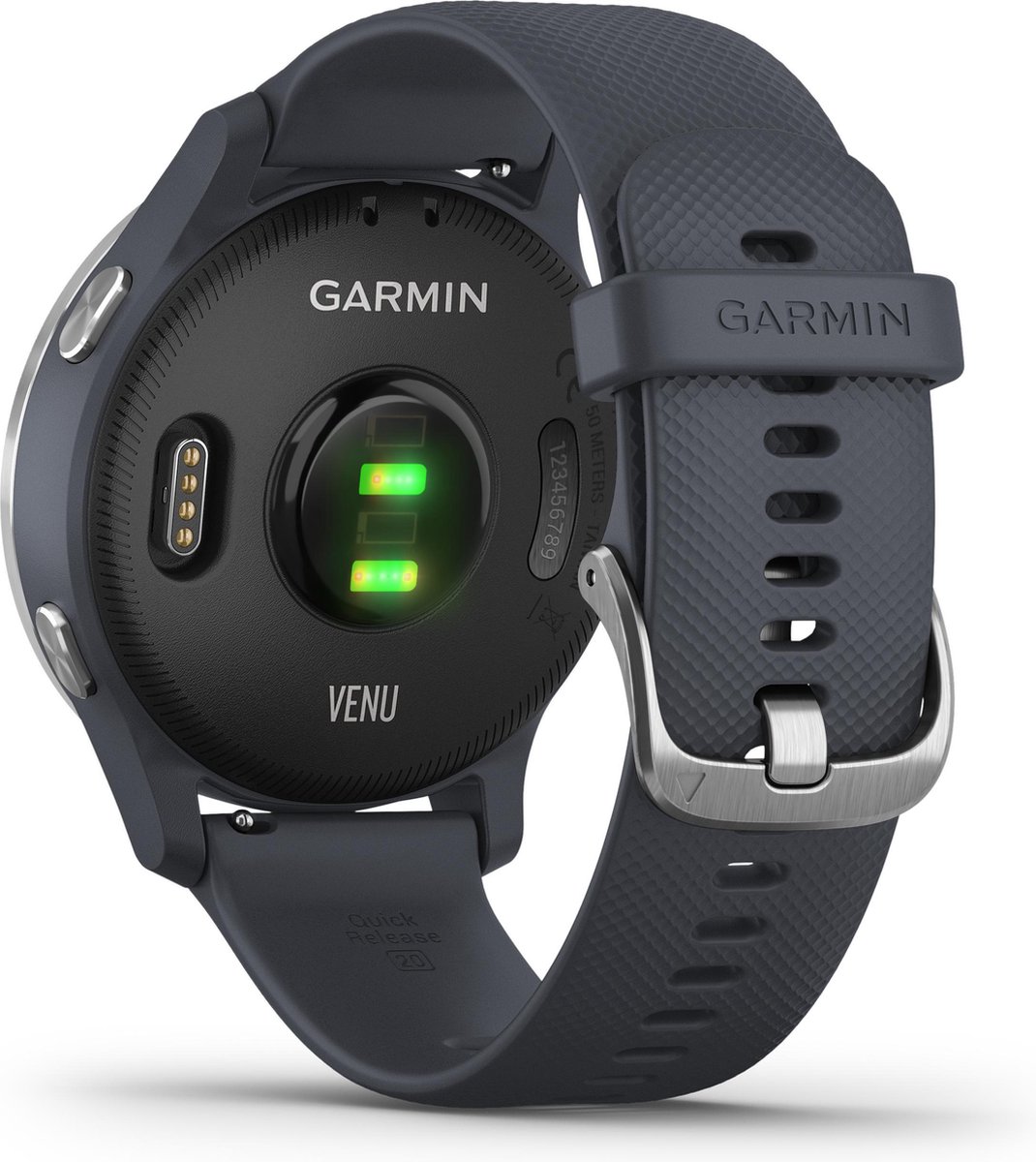 Garmin Venu Health - Smartwatch - Amoled touchscreen - Stappenteller - 5 dagen batterij - 43mm - Blue Granite thumbnail 6