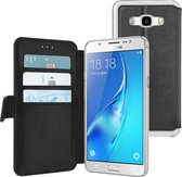 Azuri walletcase met magnetische sluiting - zwart - voor Samsung J7