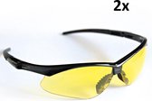 Hygostar Beschermingsbril Veiligheidsbril Geel Standard Contrast 2 stuks