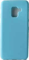 Telefoon Hoesje zachte achterkant - Back Cover voor Samsung Galaxy A8 2018 A530 - Licht Blauw