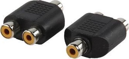 Adapter plug RCA Tulp kontra stekker - 2x RCA Tulp kontra stekker