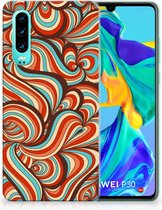 TPU Silicone Bumper pour Huawei P30 Coque Téléphone Rétro
