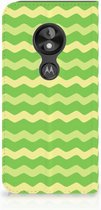 Motorola Moto E5 Play Standcase Hoesje Design Waves Green