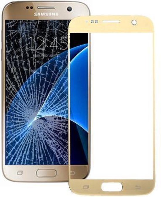 Vitre avant / Ecran Samsung Galaxy S7 Goud Pièce de réparation G930 | bol