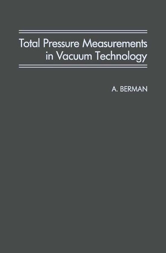 Total Pressure Measurements in Vacuum Technology - cover