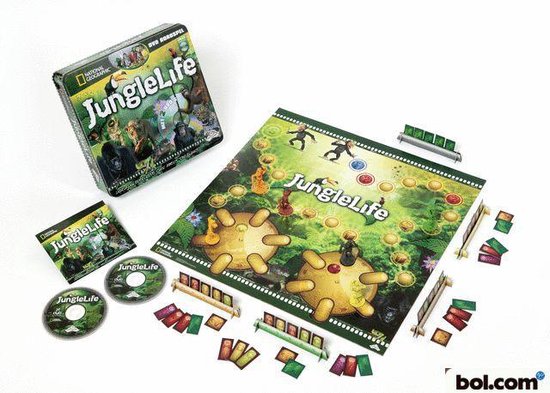 Thumbnail van een extra afbeelding van het spel Jungle Life Dvd Bordspel