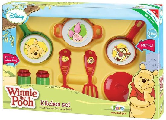 Winnie The Pooh Metalen Keukenset voor kinderen | bol.com