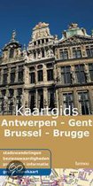 Kaartgids Antwerpen-Gent-Brussel-Brugge